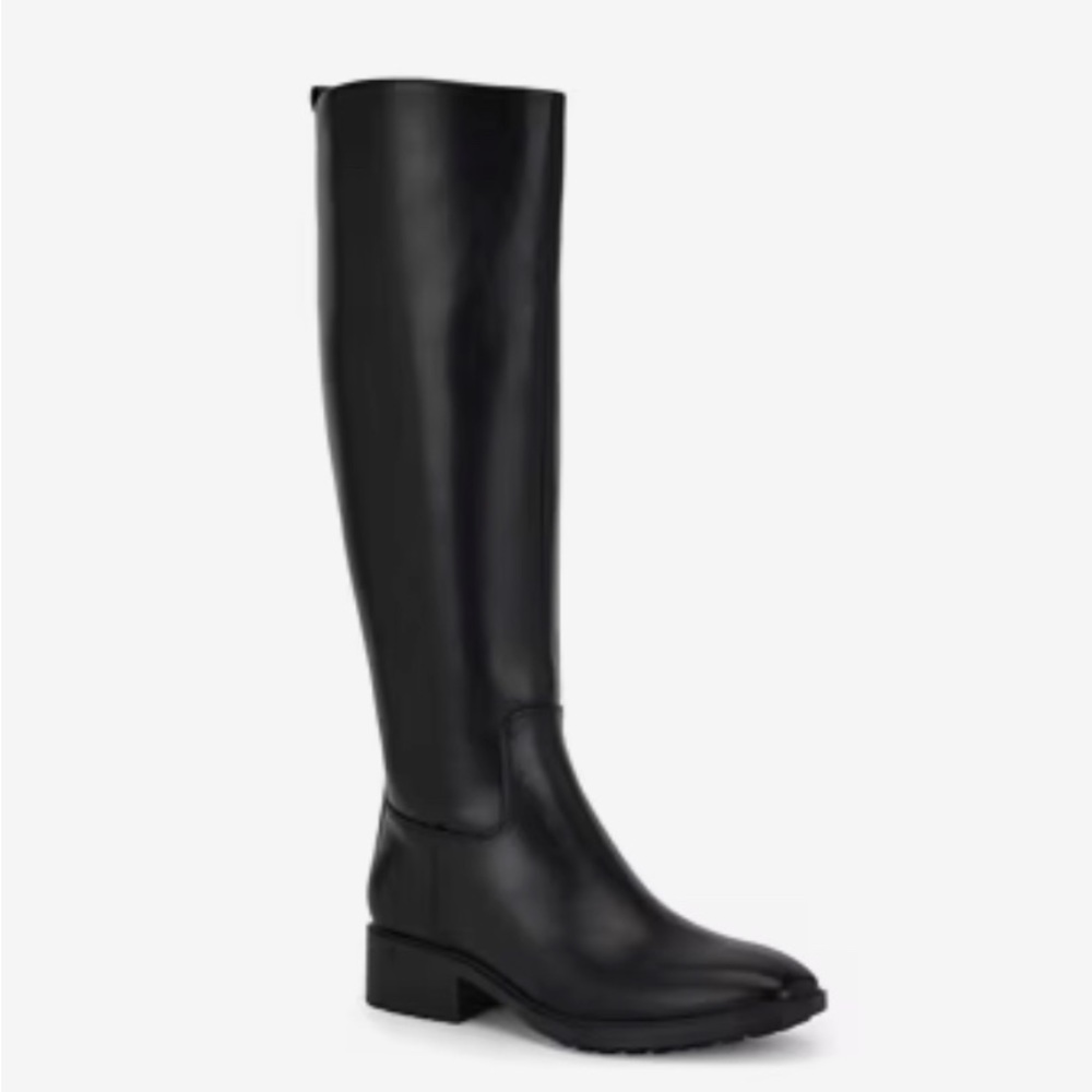 Ann Taylor Size 6.5 Black Knee-High Leather Boots
